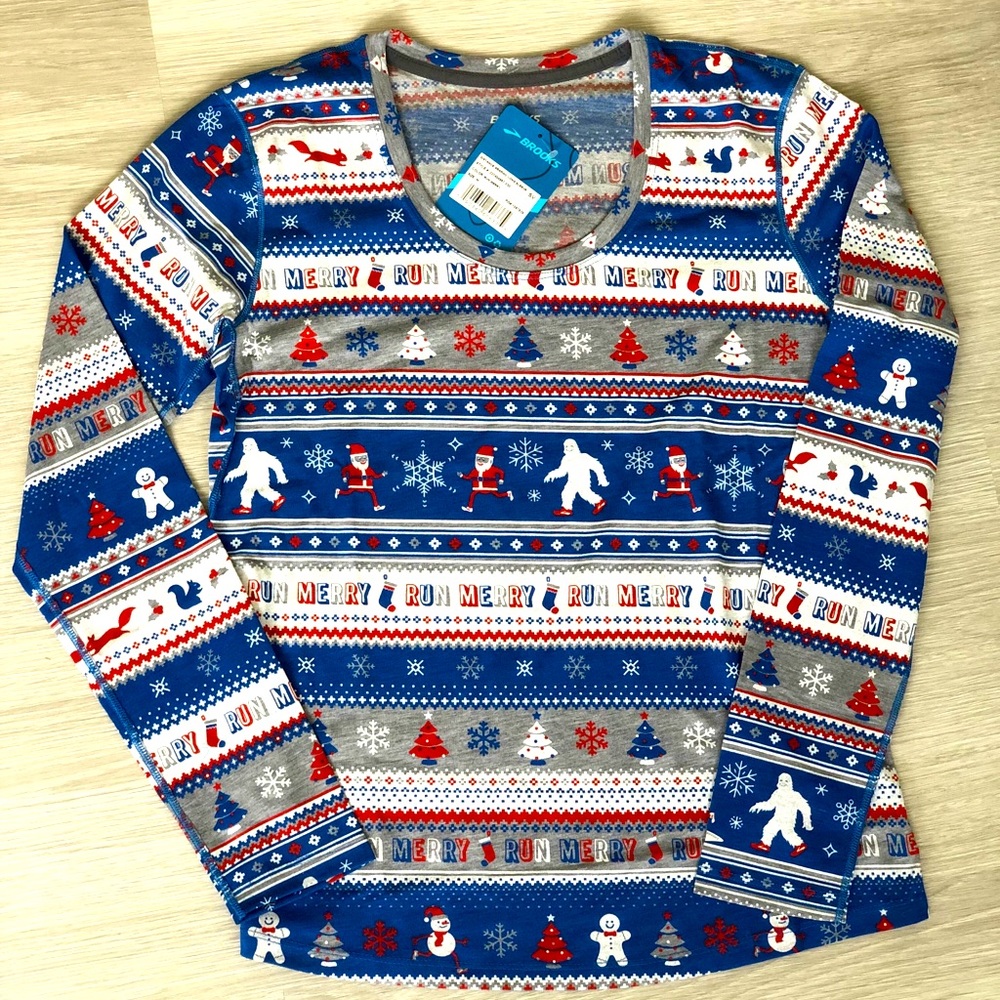 Brooks Christmas Running Shirt